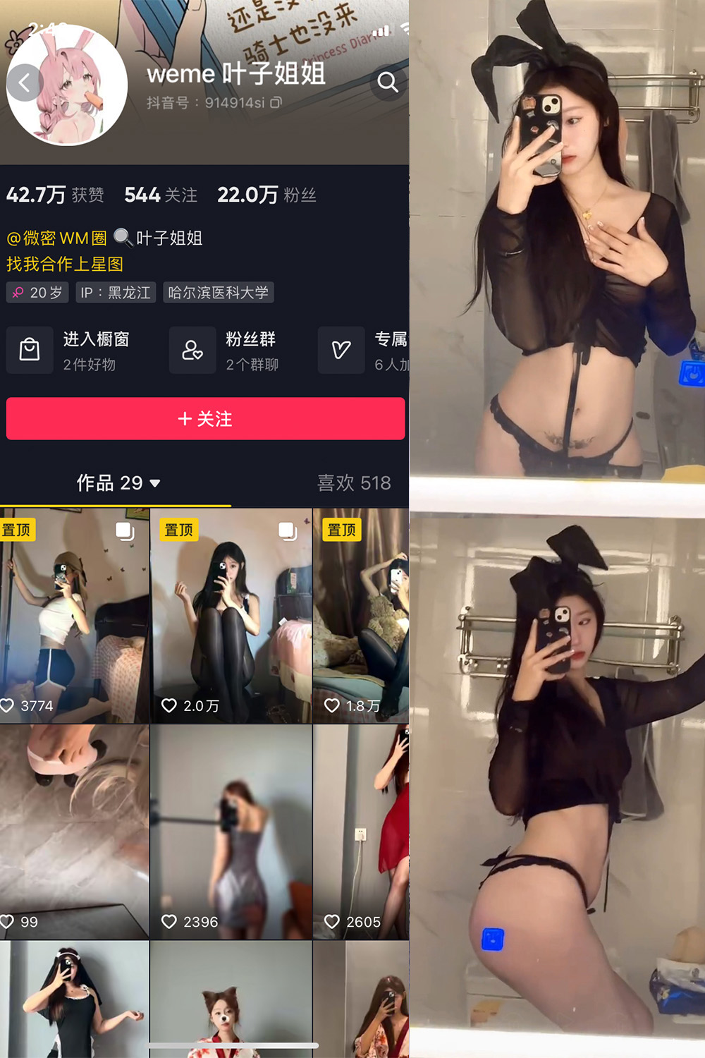 抖音 叶子姐姐 微密圈 NO.029期 【17P9V】最新至:2024.9.2